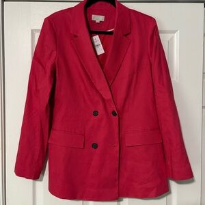 NWT Loft Double-Breasted Blazer